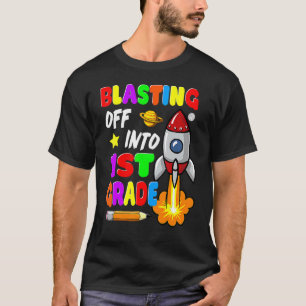 Camiseta Despedaçando Para A Equipe De Foguetes Da Classe 1