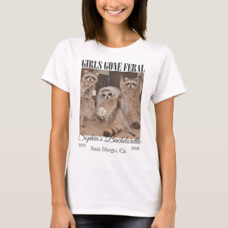 Camiseta Despedida de Solteira com Foto de Guaxinim Selvage