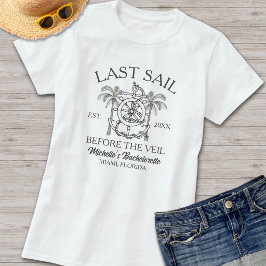 Camiseta Despedida de Solteira em Preto e Branco com Arte d