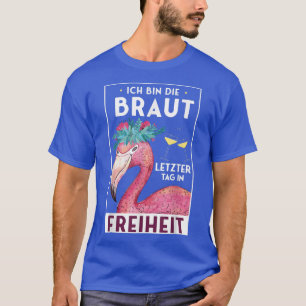 Camiseta Despedida de solteira feminina de flamingo engraça