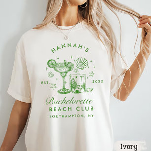 Camiseta Despedida de Solteira Listras Verde e Amarelo Mode