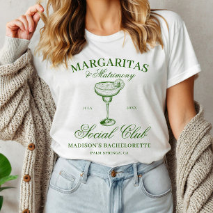 Camiseta Despedida de Solteira Margaritas e Matrimônio