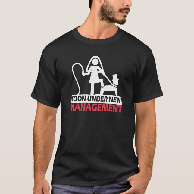 Camiseta Despedida de Solteiro Casamento Sob Nova Administr (Frente)