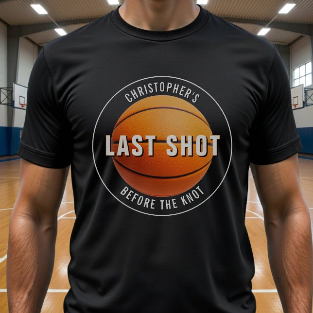 Camiseta Despedida de Solteiro de Basquete Último Tiro Ante (Criador carregado)