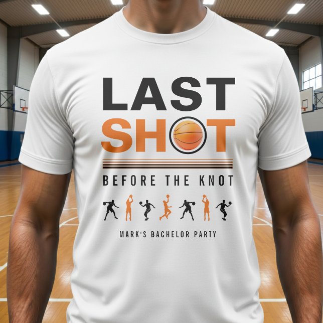 Camiseta Despedida de Solteiro de Basquetebol Último Tiro L (Criador carregado)