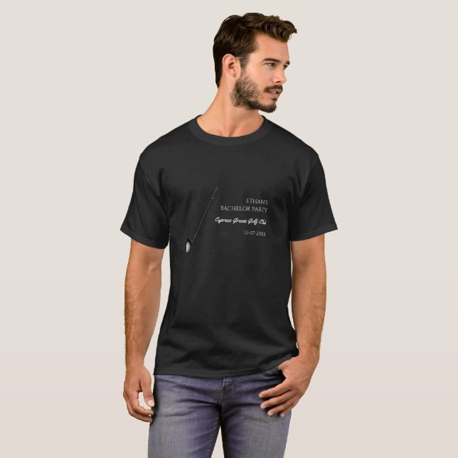 Camiseta Despedida de solteiro de golfe - Golfistas - Amigo (Frente Completa)