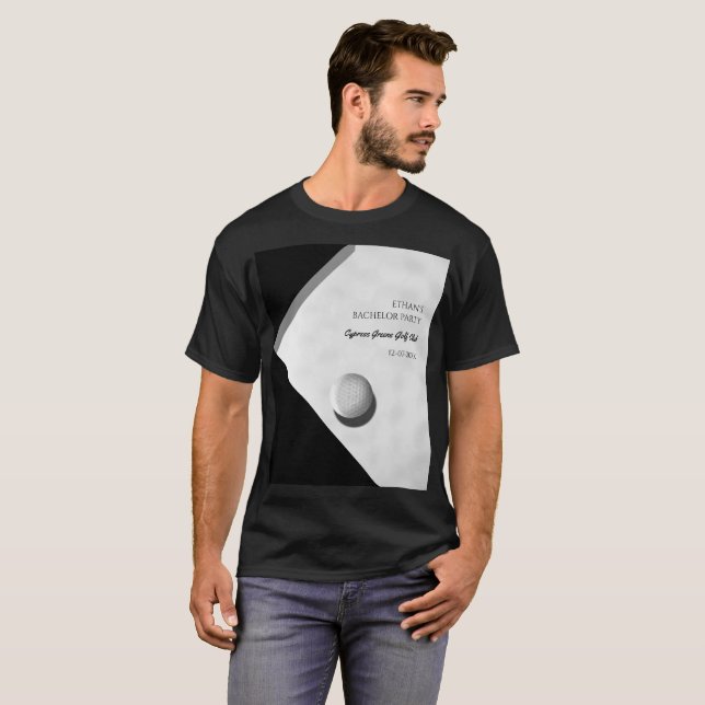 Camiseta Despedida de solteiro de golfe - Golfistas - Amigo (Frente Completa)