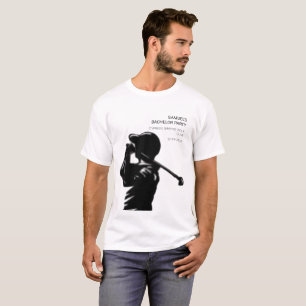 Camiseta Despedida de solteiro de Golfe Negro