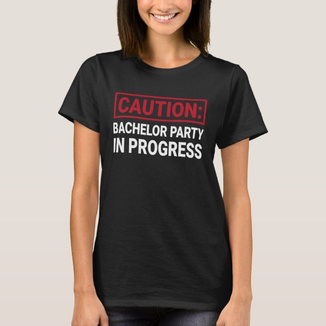 Camiseta Despedida de Solteiro em Andamento  Férias dos Pad (Frente)