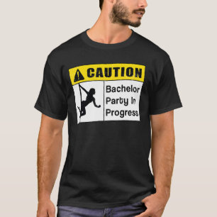 Camiseta Despedida de Solteiro em Andamento - Noivo