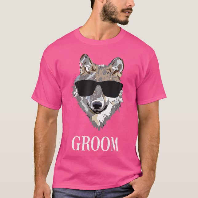 Camiseta Despedida de Solteiro - Matilha de Lobos do Noivo (Frente)