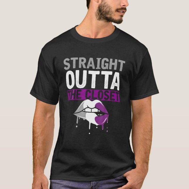 Camiseta Despejando Lábios Asexualidade Orgulho Ace Quee De (Frente)