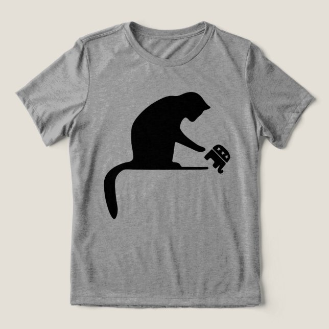 Camiseta Despejar Trump Gato  (Design frontal)