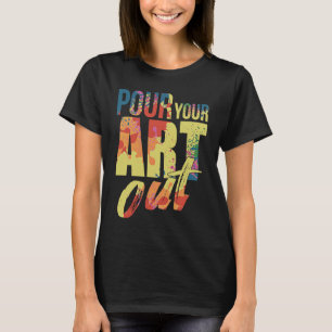 Camiseta despeje sua pintura de pintor