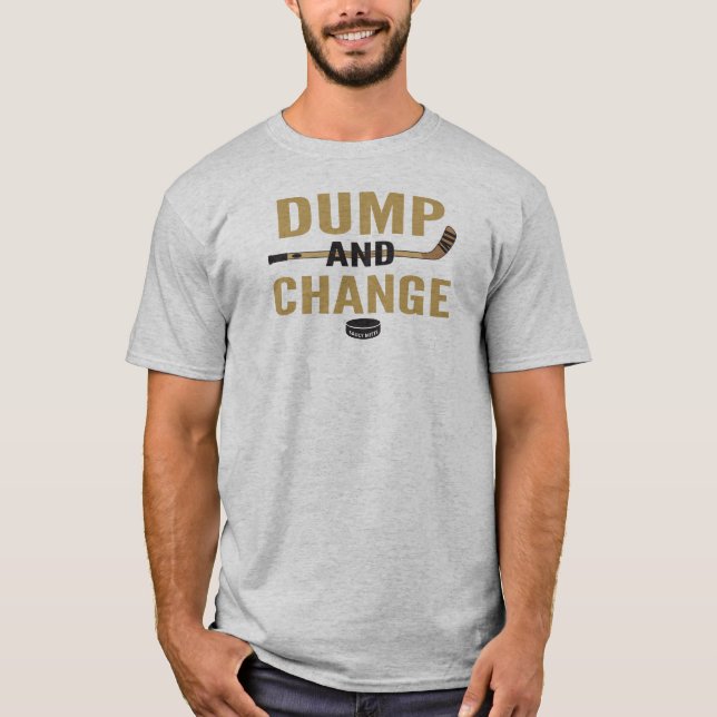Camiseta Despejo de ouro e Mudança de Hóquei (Frente)