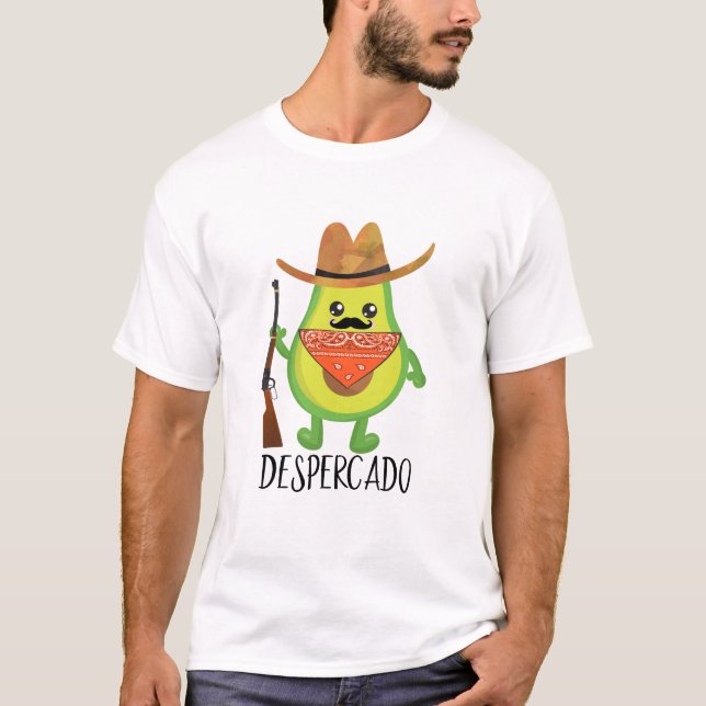 Camiseta Despercado Desperado Cowboy Engraçado (Frente)