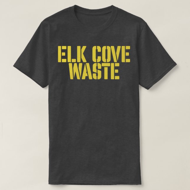 Camiseta Desperdícios de Elk Cove (Frente do Design)