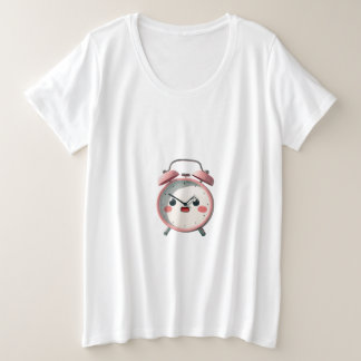 Camiseta Despertador de desenho animado com raiva – Odeio m