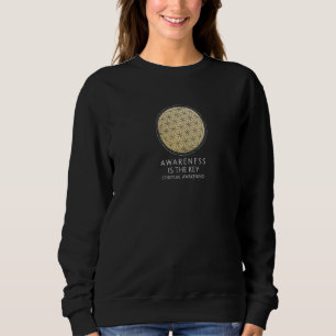 Camiseta Despertar espiritual dizendo A CONSCIÊNCIA É A CHA