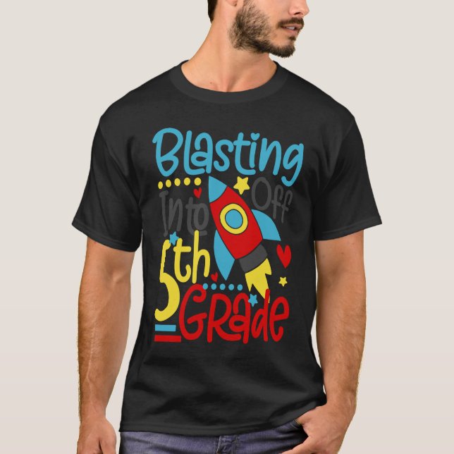 Camiseta Despertar Para 5 De Volta À Escola (Frente)
