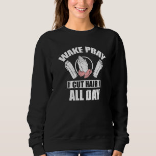 Camiseta Despertar Rezar Cortar Cabelo Barbeiro Cristão Rel