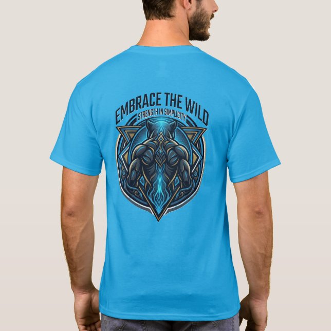 Camiseta Desperte o Poder Pantera Abrace o Selvagem (Verso)