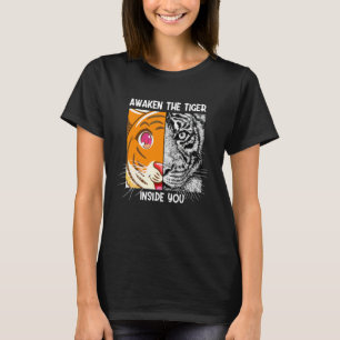 Camiseta Desperte O Tigre Dentro De Você Predatório Gato Si