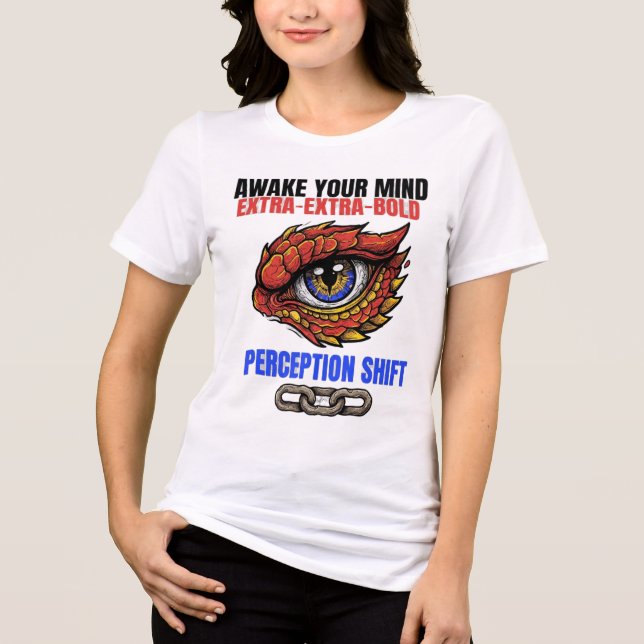 Camiseta Desperte o Turno de Percepção da Mente (Frente)