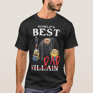 Camiseta Despicable Me Minions Dia dos Pais Melhor do Mundo