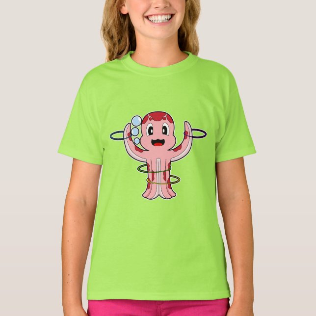 Camiseta Desportistas de ginástica Malhação de Octopus (Frente)