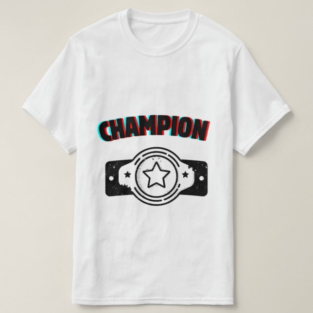 camiseta desportiva campeã (Frente do Design)