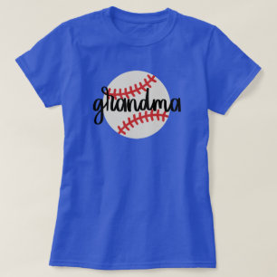Camiseta desportiva da vovó de basebol