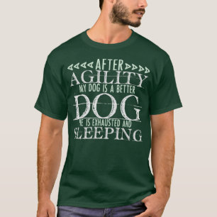 Camiseta Desportivo Cão Agilidade engraçada dizendo amor an
