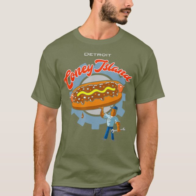 Camiseta Desroit Pride Coney Island Hot Dog (Frente)