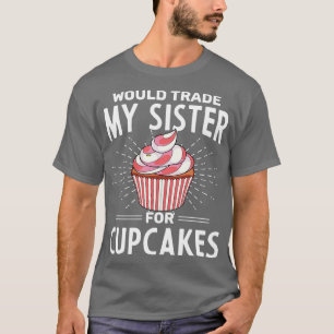 Camiseta Dessert Baker Foodie Funny Siblings Glacé Cupca