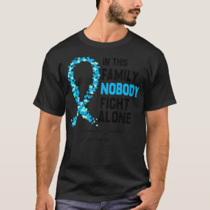 Camiseta desta família ninguém luta sozinho Cancer de Leuke