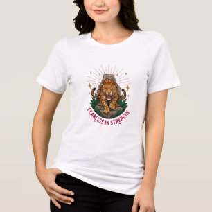 Camiseta Destemida em Força Gráfica de Jaguar Asteca Femini