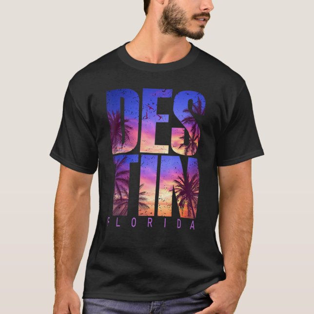 Camiseta Destin Florida Beach Summer Vacation Matching Fami (Frente)