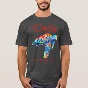 Camiseta Destin Florida Watercolor Sea Turtle
