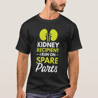 Camiseta Destinatário Do Rim Que Eu Corro Em Peças Sobressa