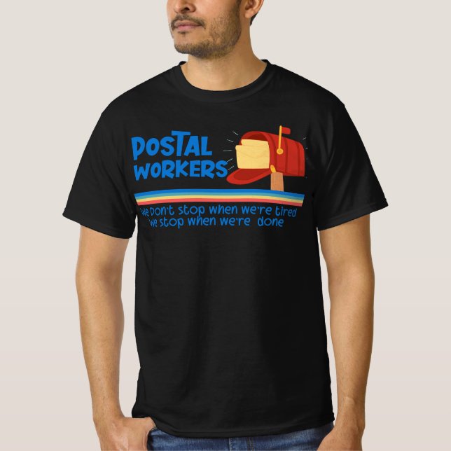 Camiseta Destinatários do Empregado Postal: Principais Souv (Frente)