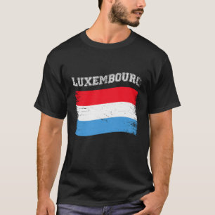Camiseta Destino de Férias Turísticas Bandeira do Luxemburg