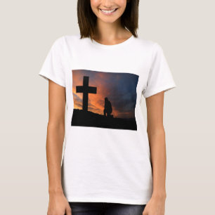 Camiseta Destino do amor da paz de Jesus da cruz da fé da