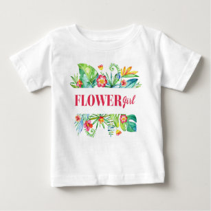 Camiseta Destino tropical Weddin da aguarela do florista