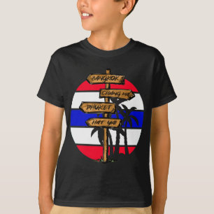 Camiseta Destinos da Tailândia - Bangkok Chiang Mai Phuket