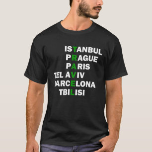 Camiseta destinos de viagem
