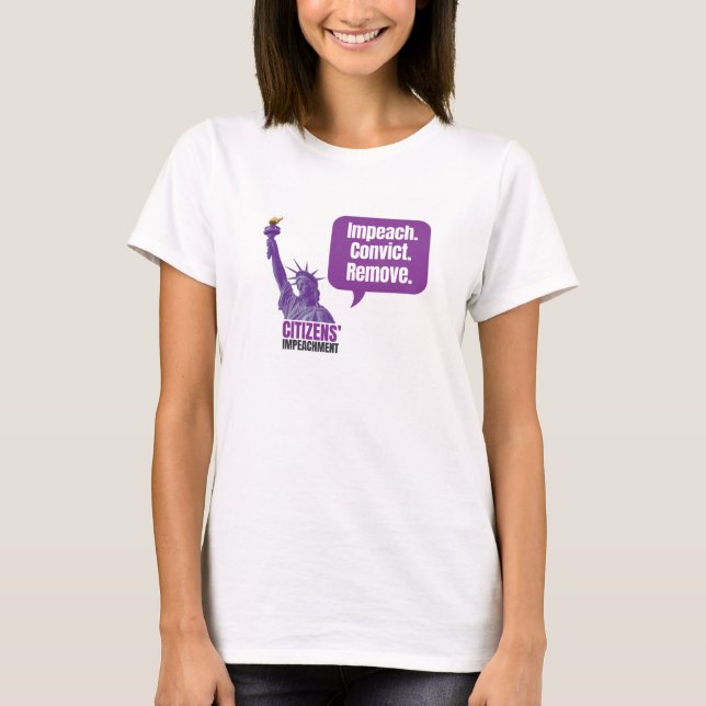 Camiseta Destituir Condenar Remover (Frente)