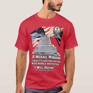 Camiseta Destroyer da USSMonsoor ZumwaltClass