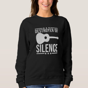 Camiseta Destroyer Do Silêncio Guitarra Dizendo Citação Gui