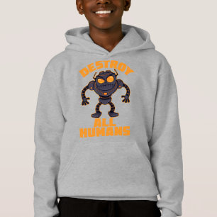 Camiseta Destrua Todos os Humanos e Robôs Zangados